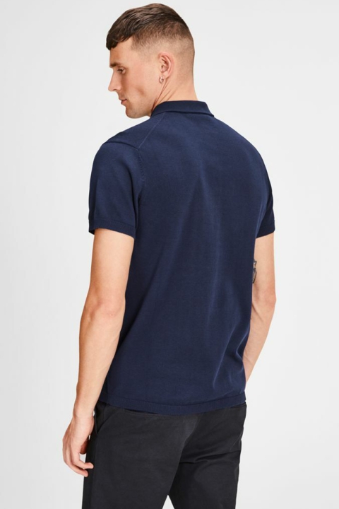 Jack & Jones JPRBLAIGOR KNIT POLO S/S SN Maritime Blue