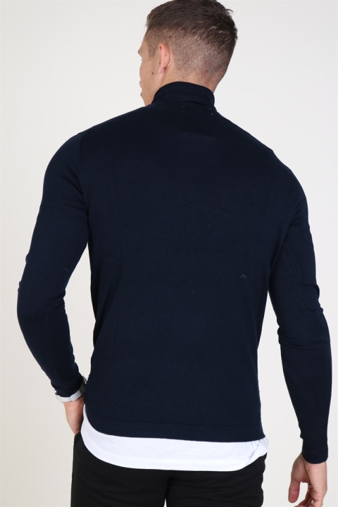 Tailored & Originals Knit - Morris Rollneck Insignia Blue