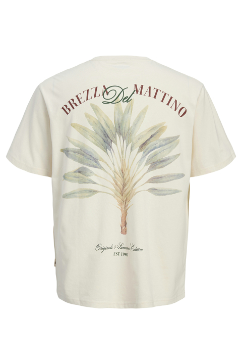Jack & Jones Hydra Cutout Tee Antique White