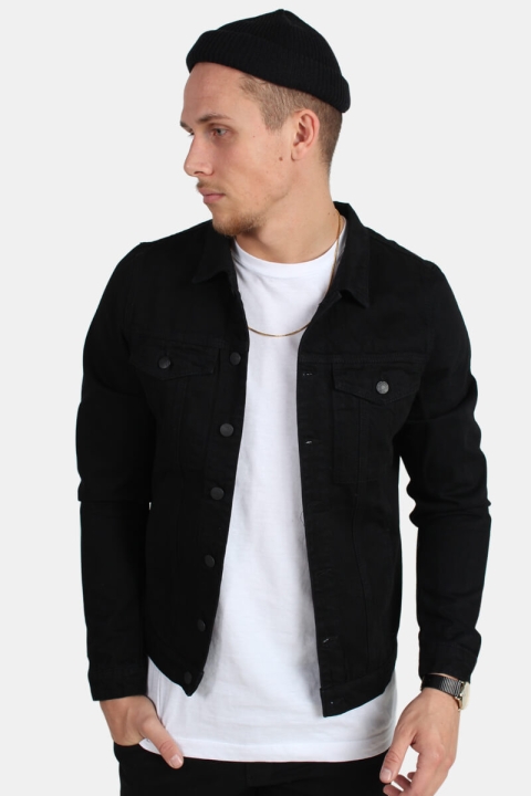 Just Junkies Depart Black Snake Denim Jacke Black