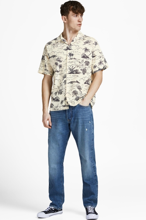 Jack & Jones JPRBLUWAIKIKI RESORT Hemd S/S RELAX Alabaster Gleam