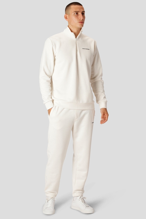 Clean Cut Copenhagen Justin Track Half Zip Ecru