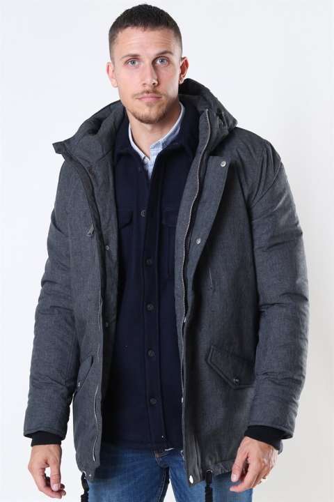 Jeff Anders Parka Jacke Charcoal Mix