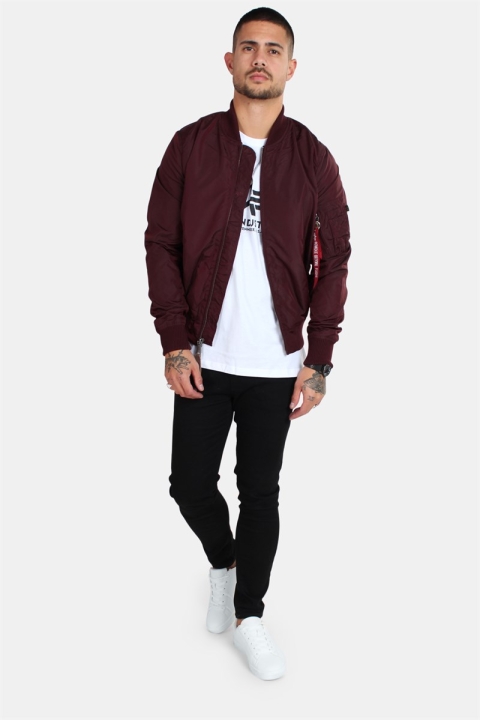 Alpha Industries MA-1 TT Jacke Dark Maroon