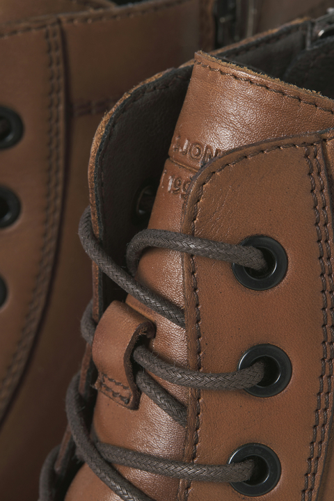 Jack & Jones Wentworth Leather Boots Cognac