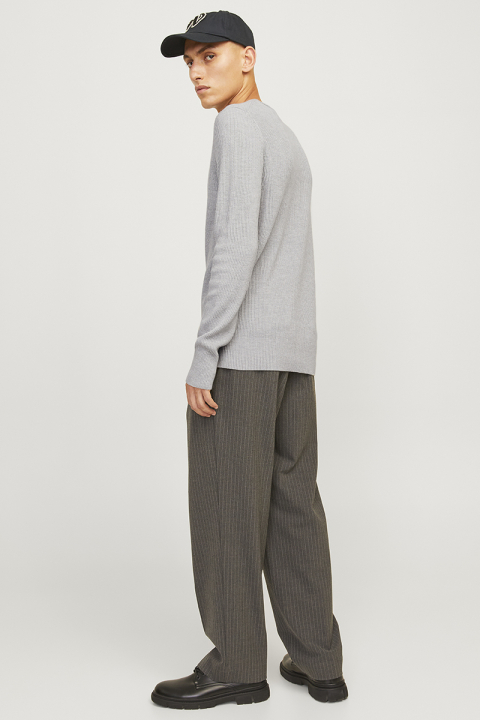 Jack & Jones Perfect Knit Crew Neck Light Grey Melange