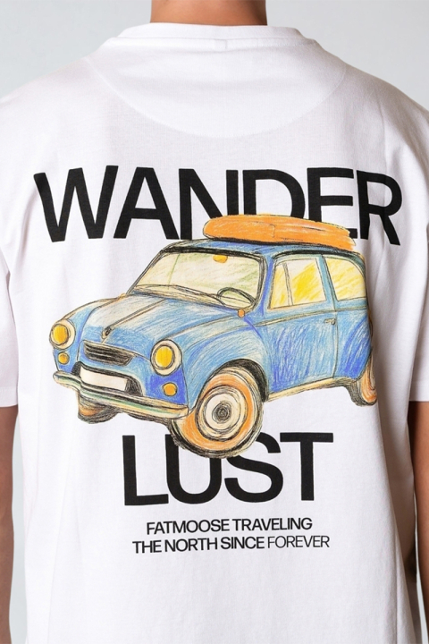 Fat Moose Wander T-Hemd White