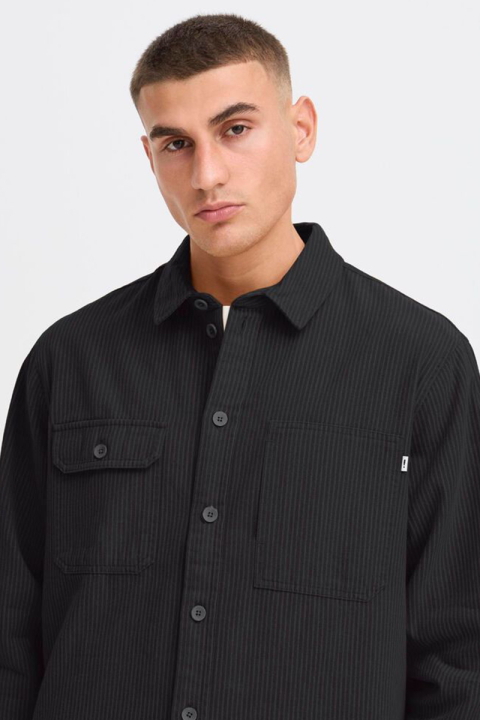 Solid Roux Hemd True Black