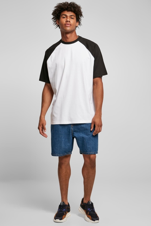 Urban Classics Organic Oversized Raglan Tee White/Black