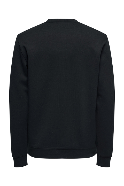 ONLY & SONS Luca Regular Fit Crew Neck Black