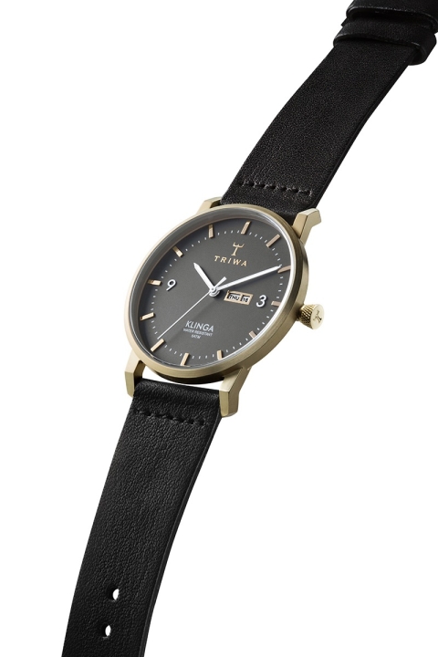 Triwa Ash Klinga Uhr Black Classic Champagne 