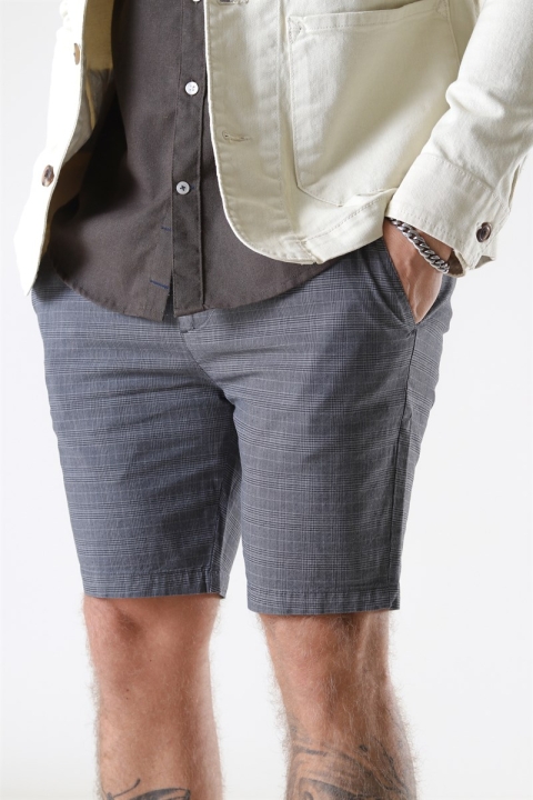 Kronstadt Hector Orleans Check Shorts Anthracite