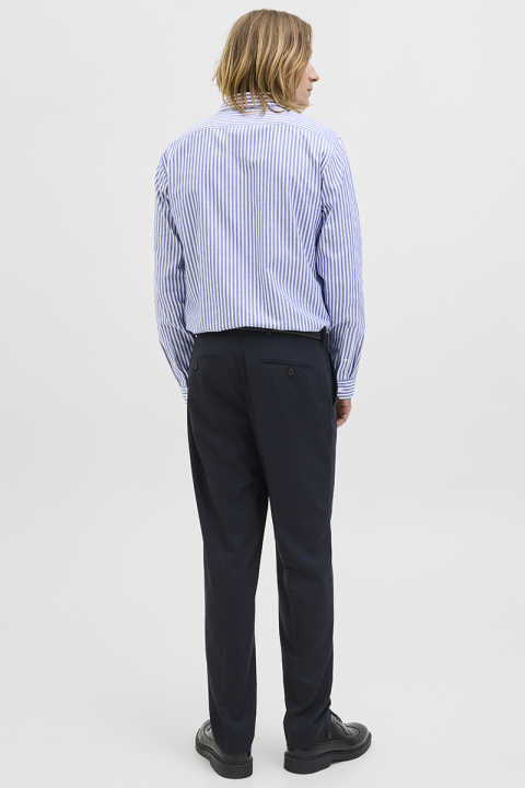 Jack & Jones Parker Wrinkle Resistant Hemd LS Black Iris Stripe