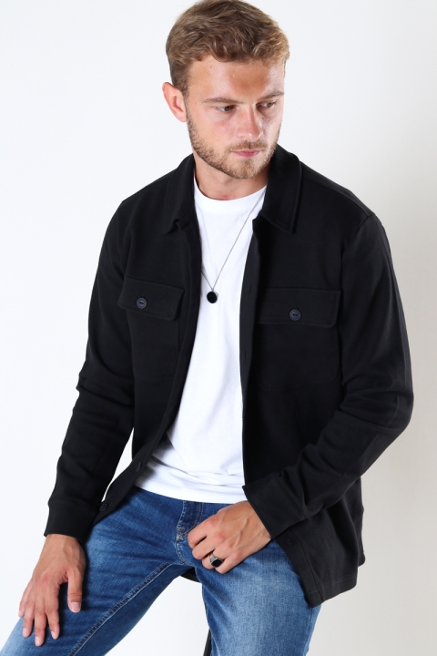 ONLY & SONS KODYL OVERSHIRT SWEAT Black