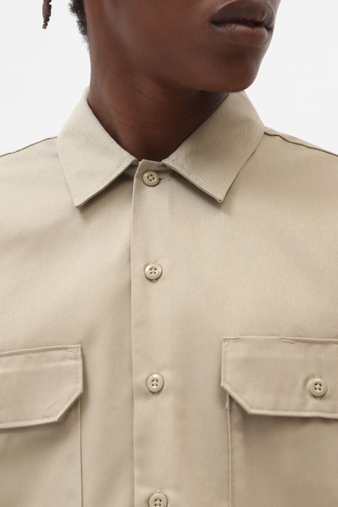 DICKIES LONG SLEEVE WORK Hemd KHAKI