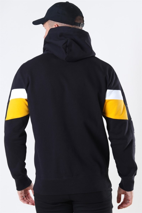 Champion Hooded Sweatshirt Black/Yellow/White