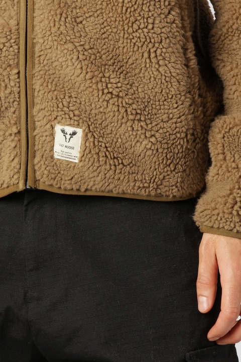 Fat Moose Hugh Fleece Jacket Light Brown