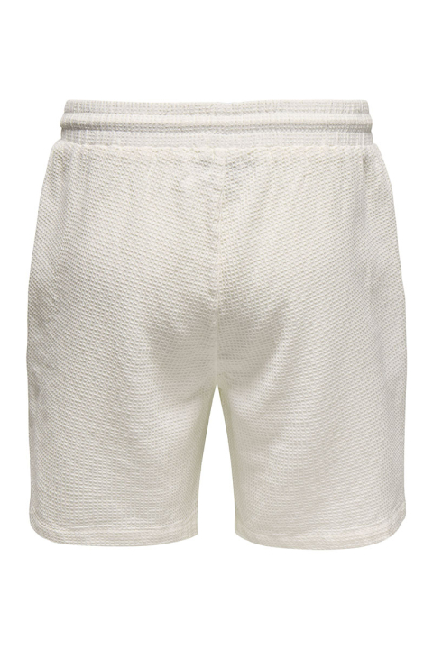 ONLY & SONS Bertil Waffle Shorts Cloud Dancer