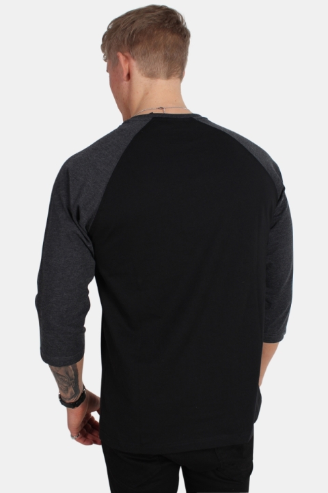 Urban Classics Raglan 3/4 sleeve Blk/Cha