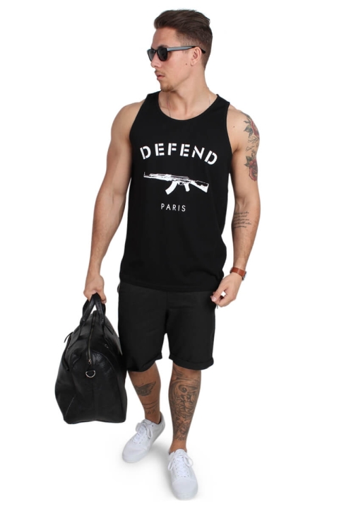 Defend Paris DebardeUhr Tank Top Black