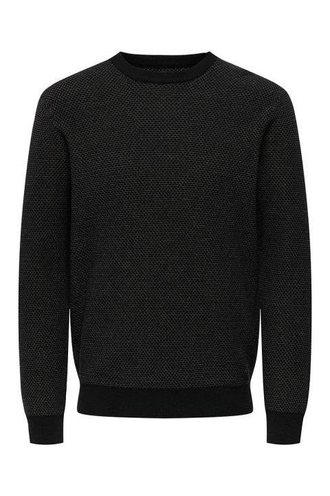 ONLY & SONS Morgan Regular Structure Crew Neck Black