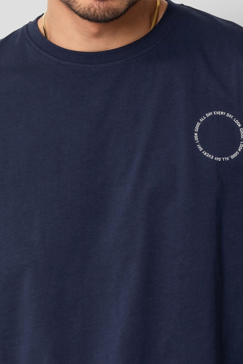 Clean Cut Copenhagen Ronald Cotton Tee SS Navy