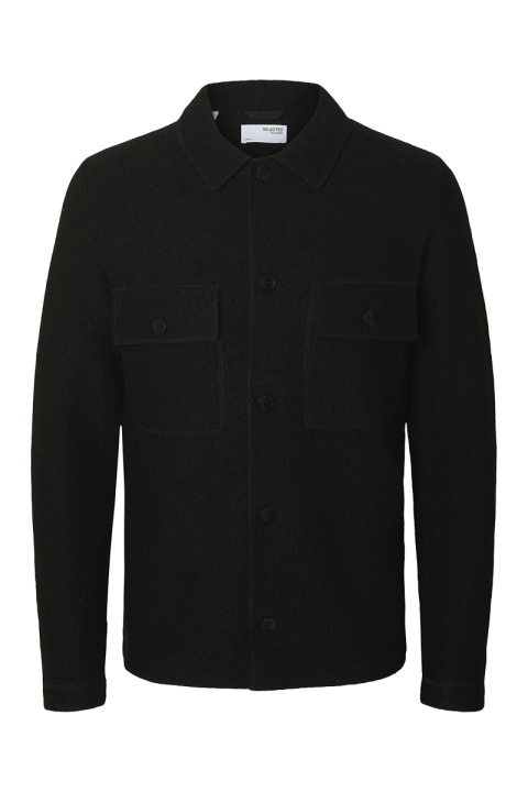 Selected Nealy LS Knit Cardigan Black