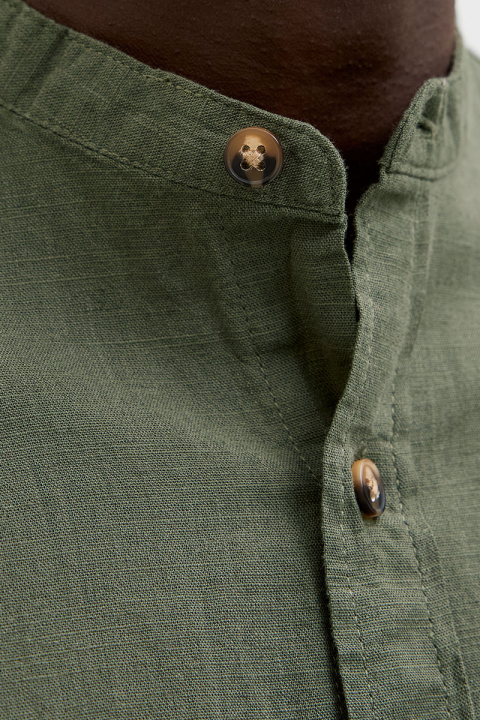 Jack & Jones Summer Band Hemd LS Beetle