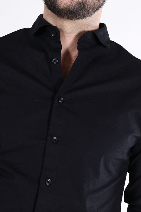 Jack & Jones Jaxon Stretch Hemd LS Black
