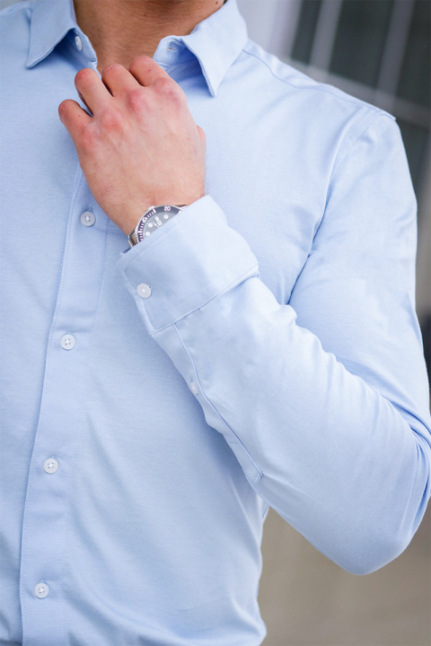 ONLY & SONS Miles LS Stretch Hemd Cashmere Blue