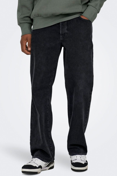 Only & Sons Fade Loose Fit 6778 Washed Black
