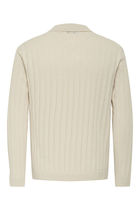 ONLY & SONS Kent Regular Fit Polo Knit LS Silver Lining