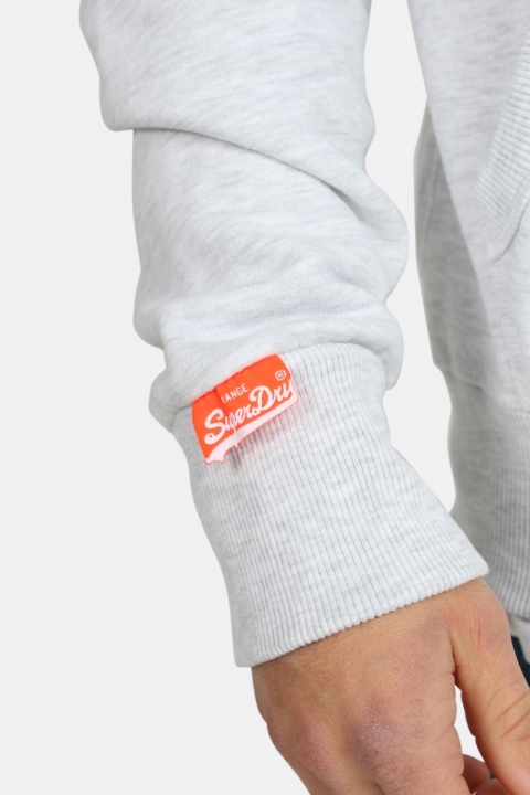 Superdry Orange Label Zip Hoodie Ice Marl