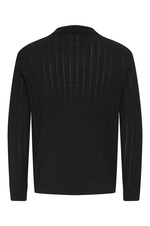 ONLY & SONS Kent Regular Fit Polo Knit LS Black