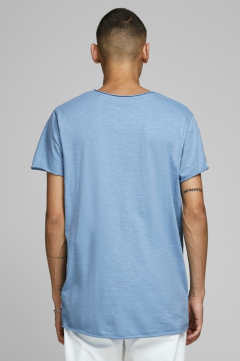 Jack & Jones JJEBAS TEE SS U-NECK NOOS Blue Heaven REG FIT