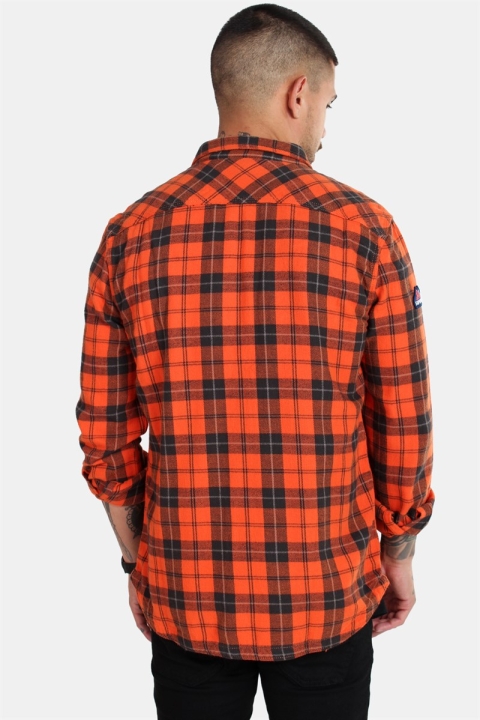 Superdry Rookie Ridge Hemd Broken Twill Orange