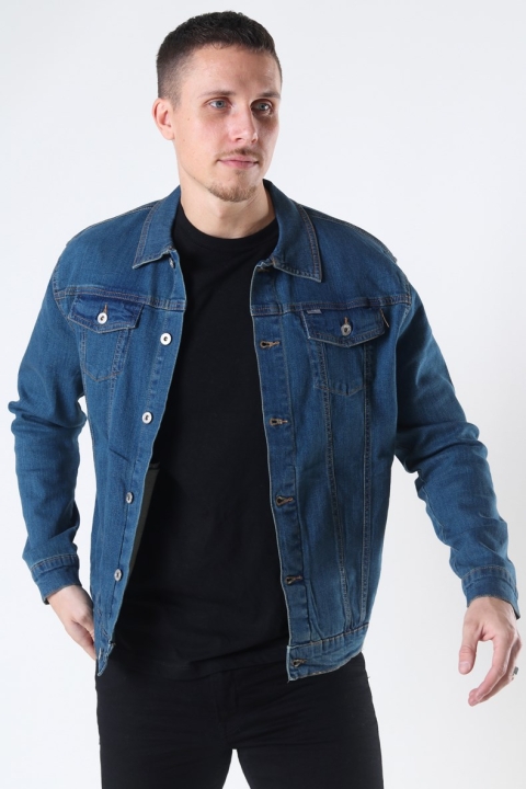 Solid Peyton Denim Jacke Dark Village Blue Denim