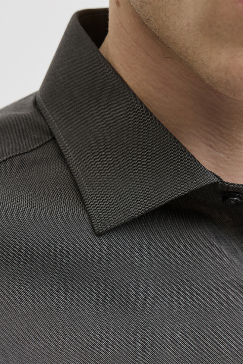 Jack & Jones Parker Wrinkle Resistant Hemd LS Dark Grey Melange