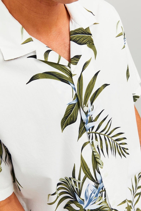 Jack & Jones Tropic Resort Hemd SS Relax  Bright White