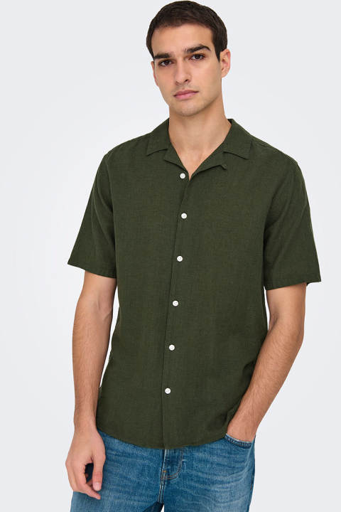 ONLY & SONS Caiden SS Resort Linen Kambaba