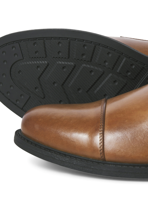 Jack & Jones Oslo Leather Dress Shoe Cognac
