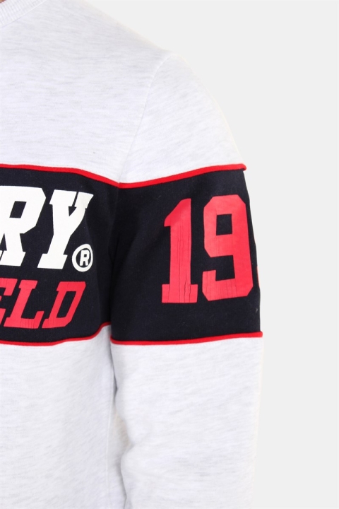 Superdry Tripple Drop Track Crew Sweatshirts Podium Ice Marl/Navy