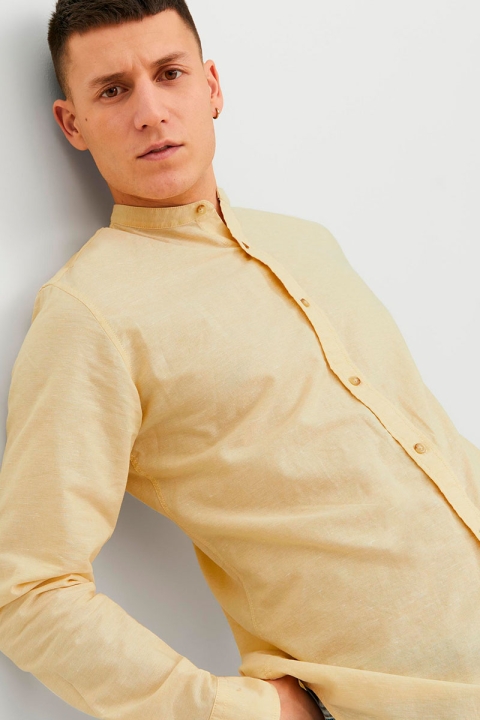 Jack & Jones SUMMER LINEN BAND Hemd L/S Jojoba