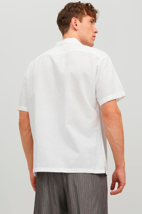 Jack & Jones Summer Linen Resort Hemd SS White