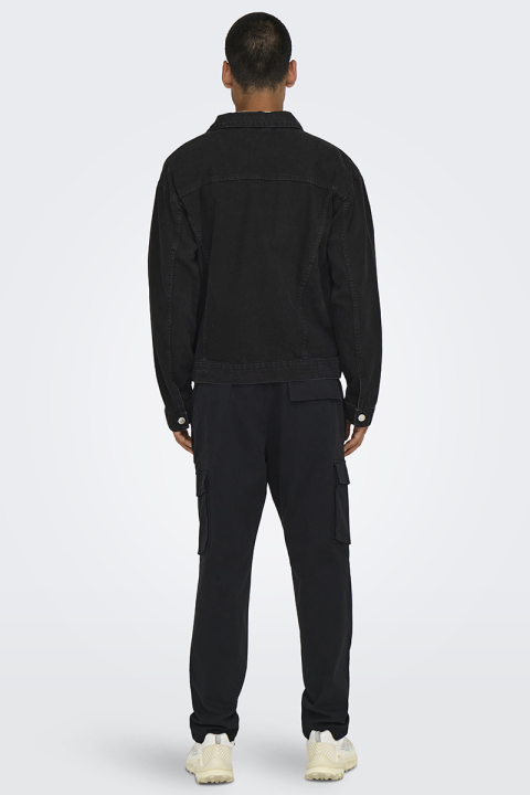 ONLY & SONS Just Denim Jacket Washed Black