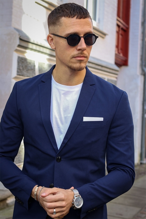 Jack & Jones Premium Franco Slim Fit Anzug Medieval Blue