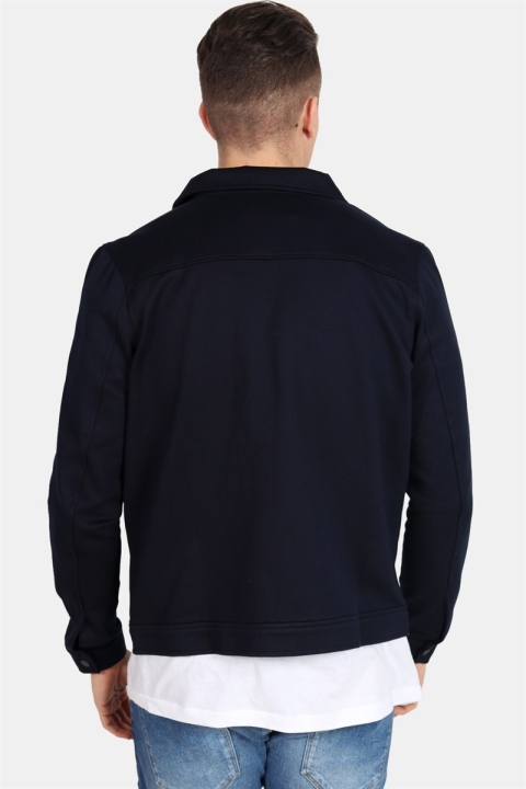 Selected Matt LS Sweat Hemd B Dark Sapphire