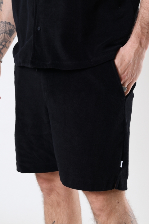 Woodbird Bommy Terry Shorts Black