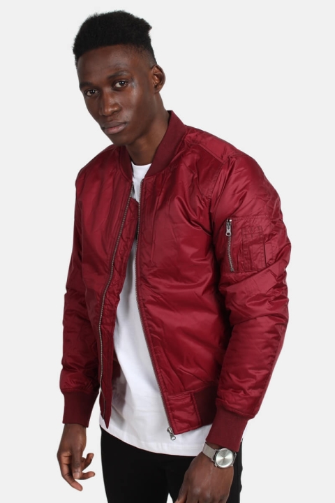 Urban Classics Bomber Jacke Burgundy