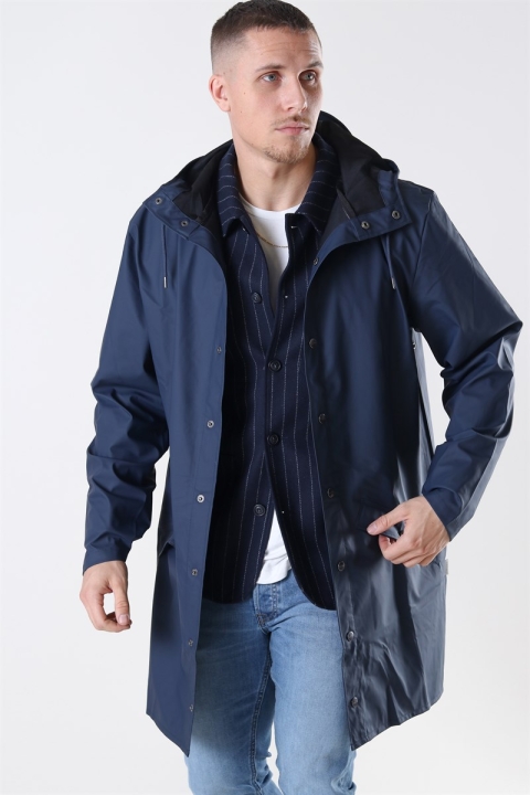 Rains Long RegnJacke Blue